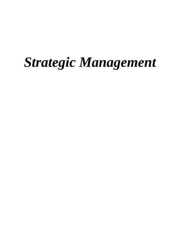 Strategic Management for JD Sports Analysis and Expansion