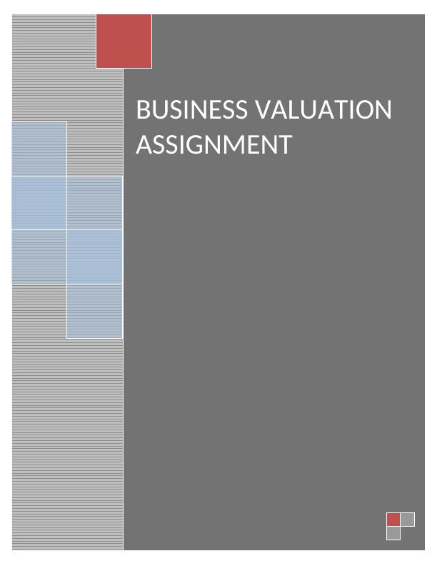 Business Valuation Assignment_1