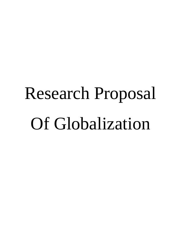 Benefits and Drawbacks of Globalisation_1