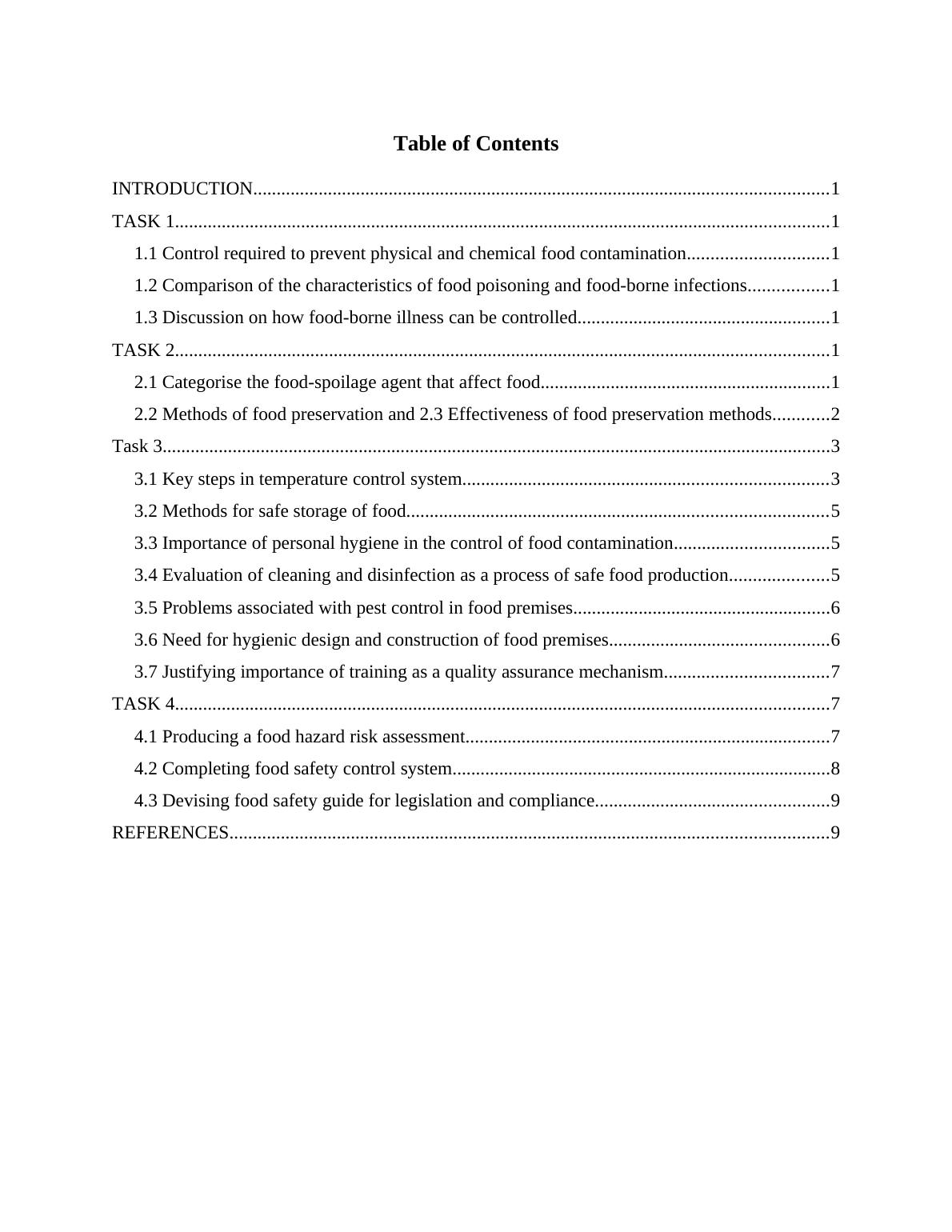 Food Safety Management Assignment Solution - Doc_2