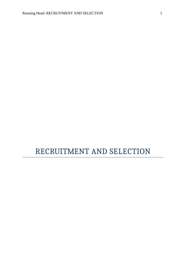 RECRUITMENT AND SELECTION._1