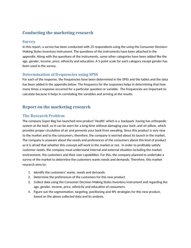 Marketing Research Report on Consumer Decision Making_1
