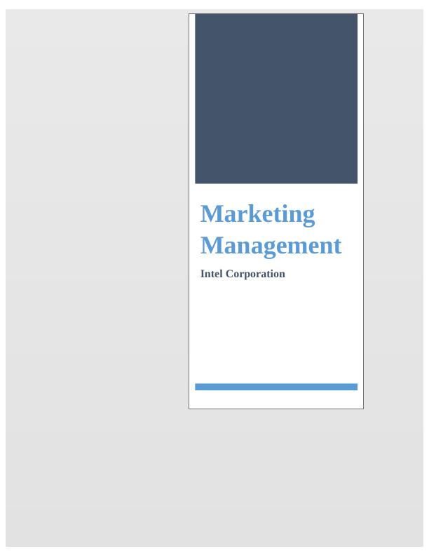 Assignment Marketing Management Intel Corp_1