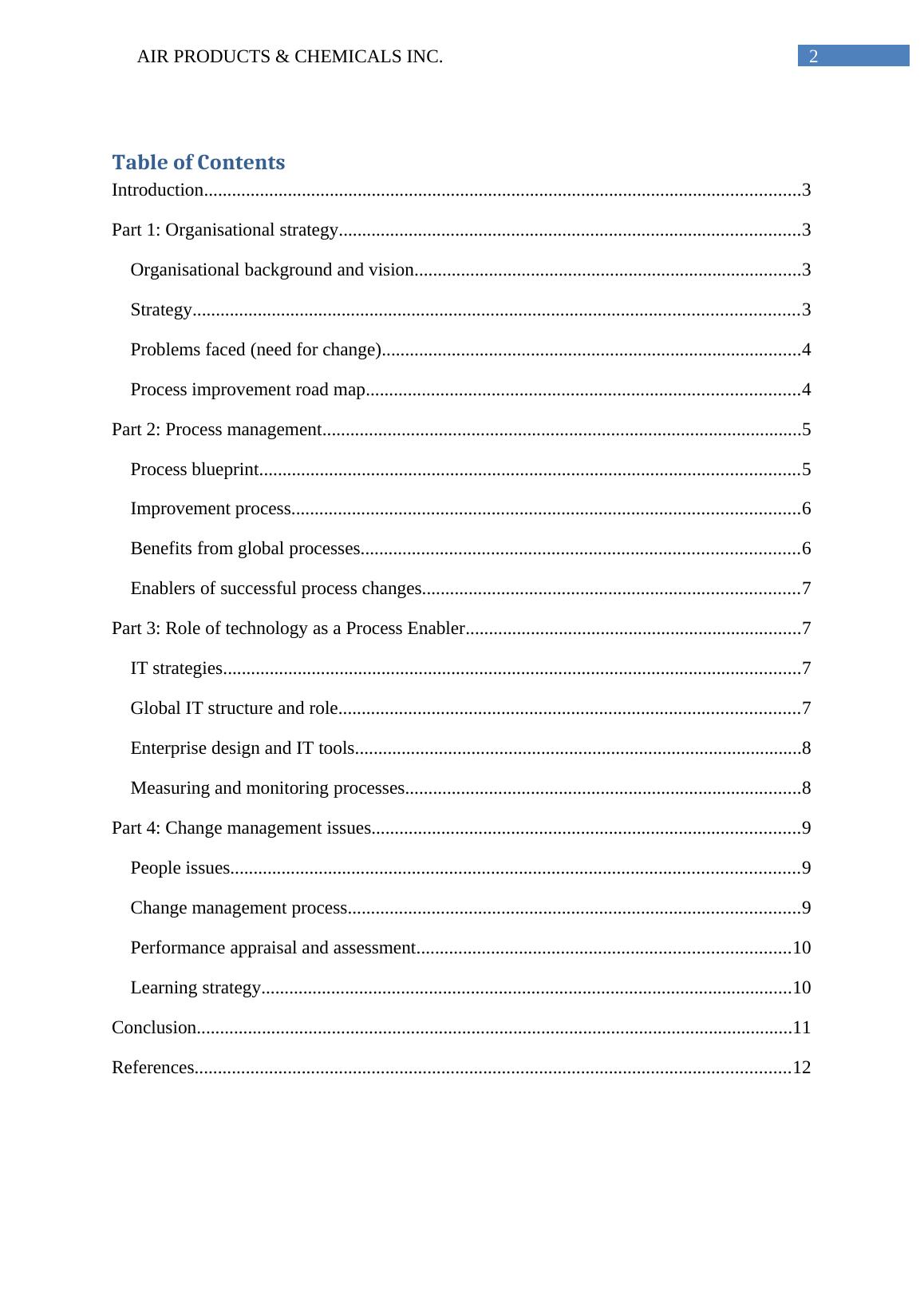 Change Management Process - Air Products and Chemicals Inc