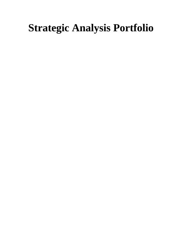 Strategic Analysis Portfolio  Assignment_1