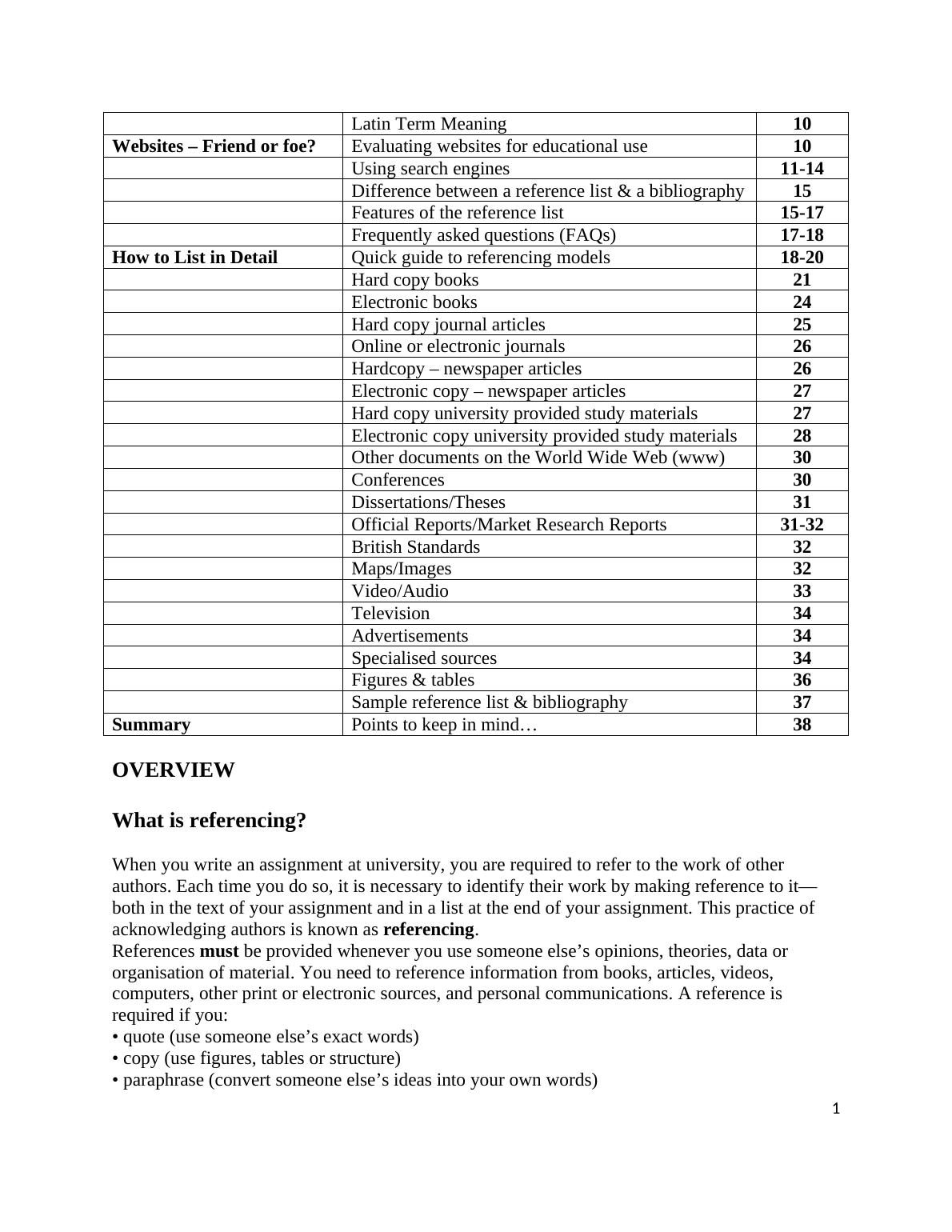 How To Reference A Table In Text Harvard