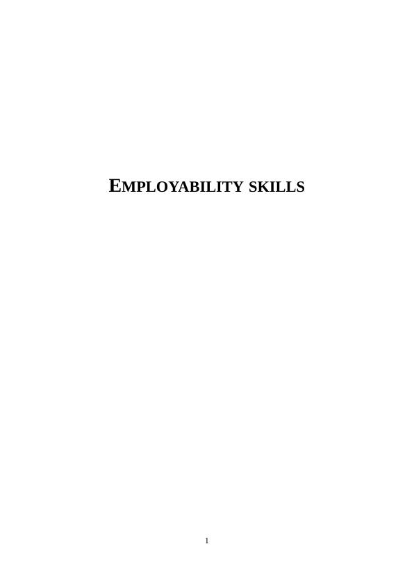 Employability Skills in Health Care Organizations_1