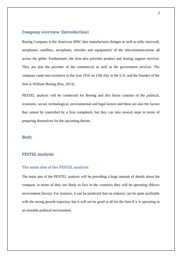PESTEL Analysis of Boeing Company_2