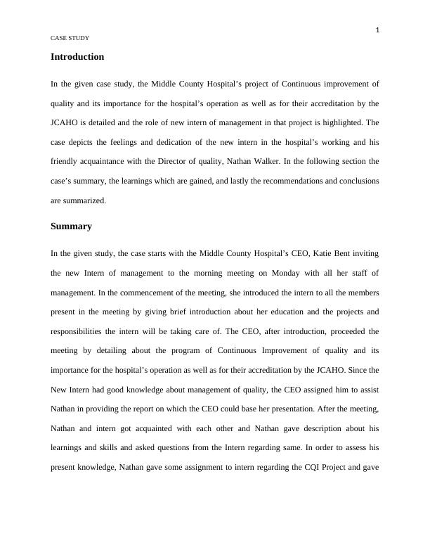 Case Study on Continuous Improvement of Quality in Middle County Hospital_2