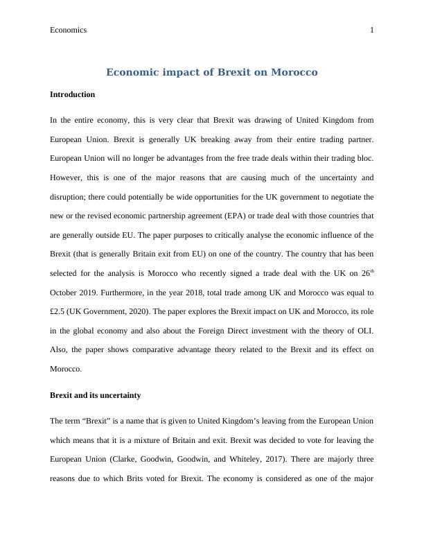 Economic impact of Brexit on Morocco_2