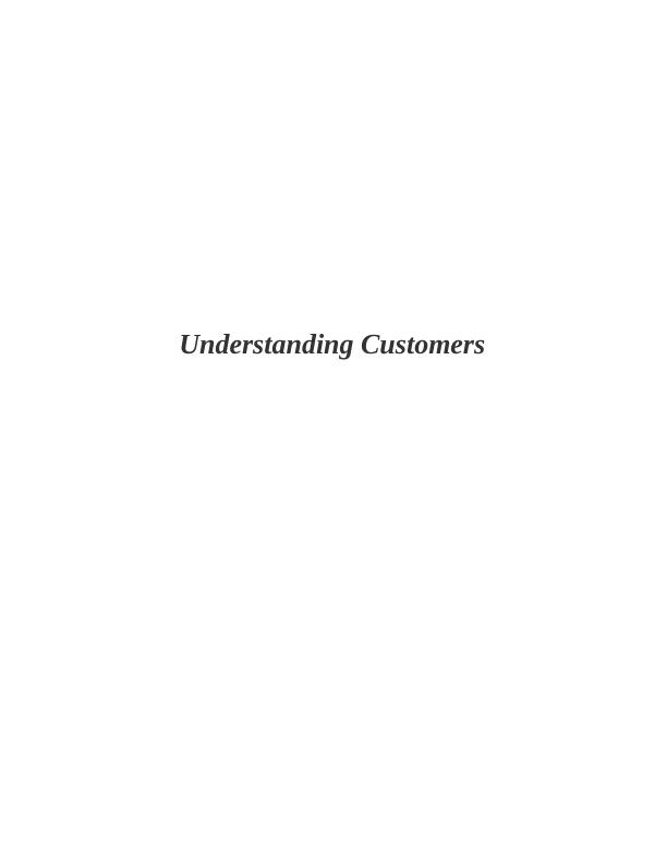 Customer relationship management: Assignment (Doc)_1