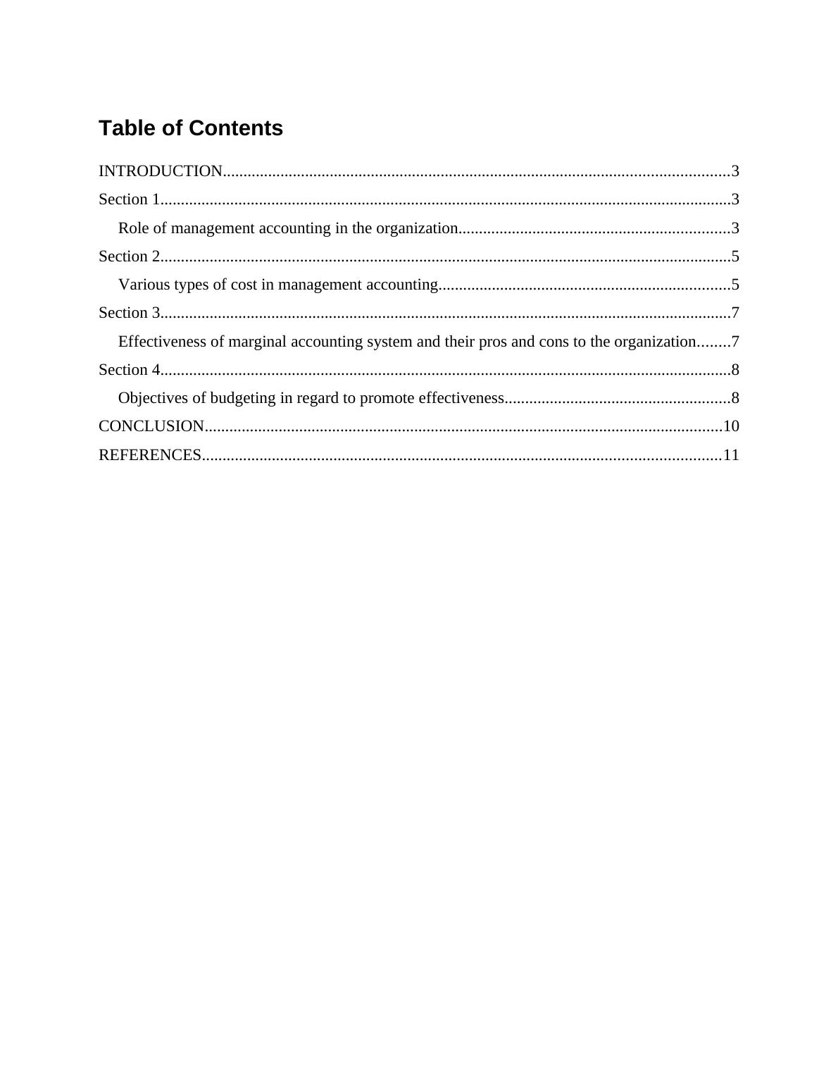 Management Accounting on Tesco Assignment