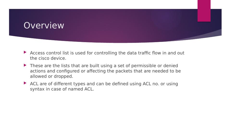 CISCO Access Control List Configuration_2