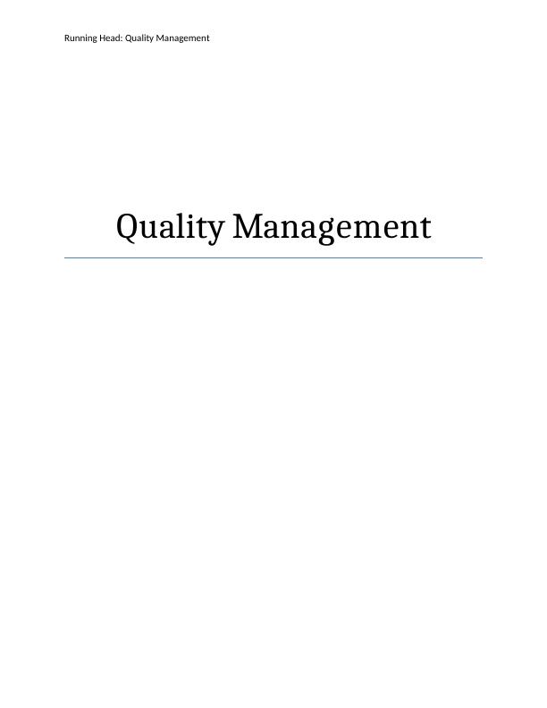 Quality Management Executive Summary: Domino's Pizza_1