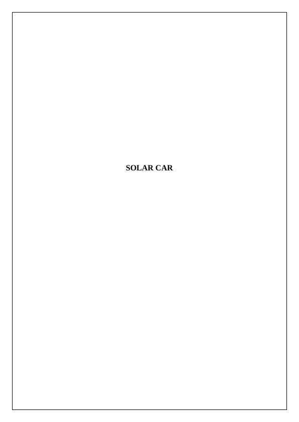 Solar Car Literature Review 2022_1