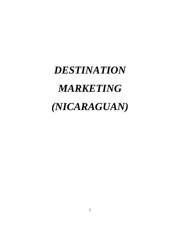 Report on Aspects of Destination Marketing_1