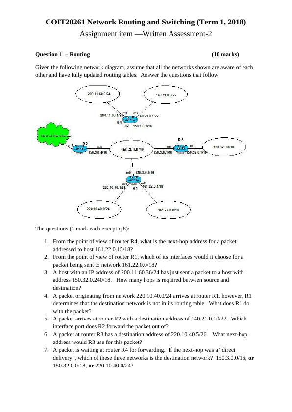 COIT20261 Network Routing & Switching_2