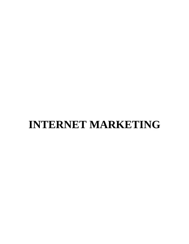 Internet Marketing Assignment Solved_1