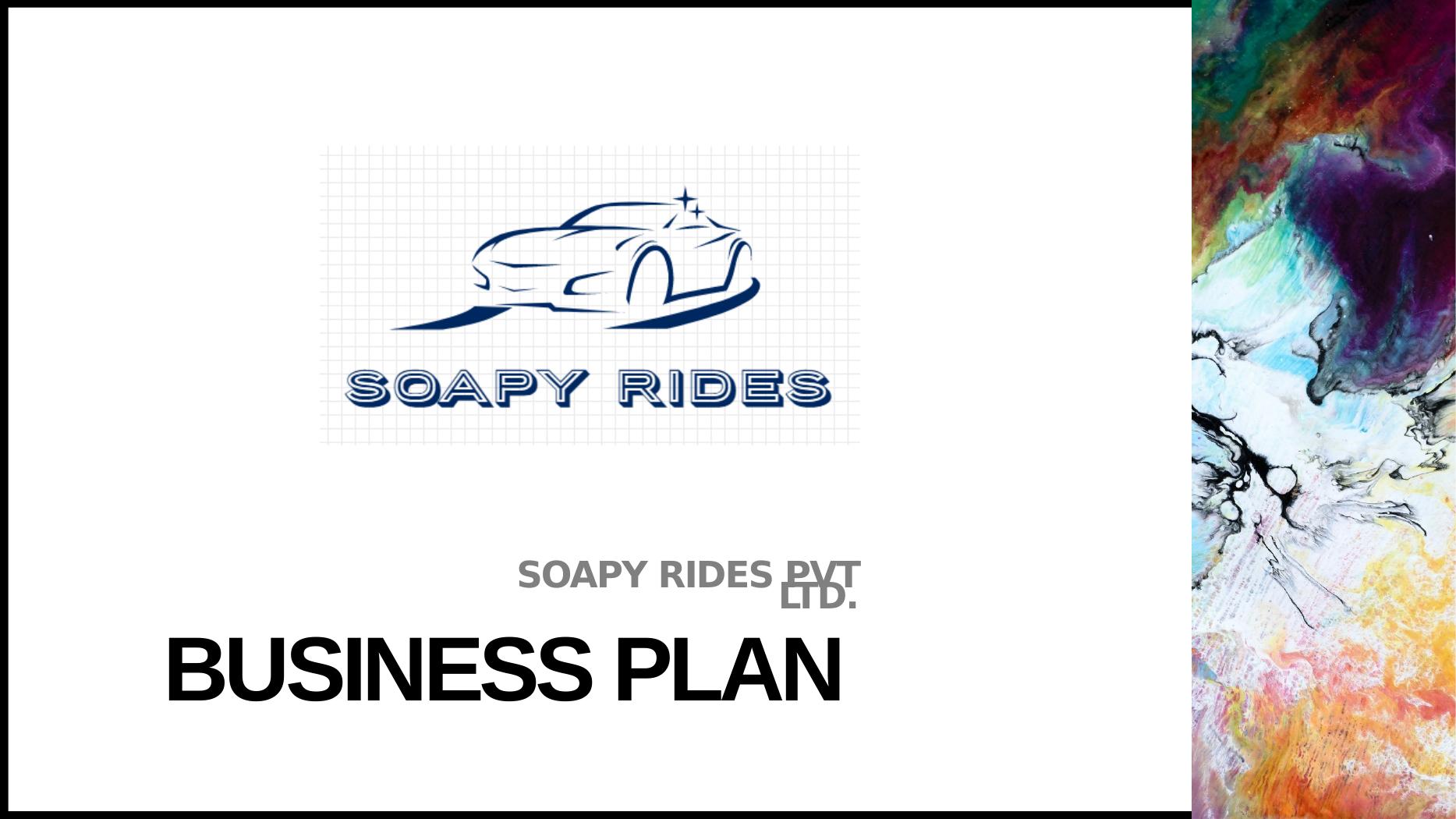 soapy rides business plan