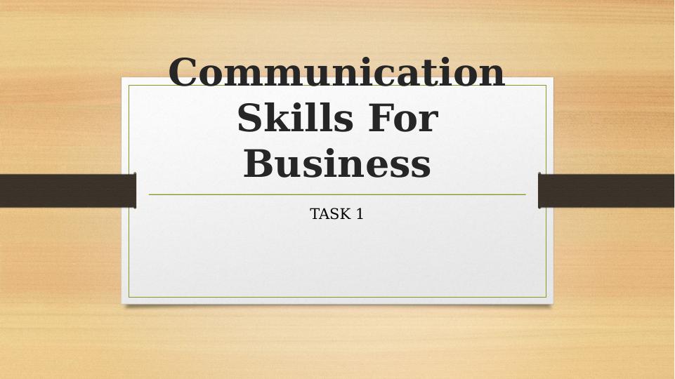 Communication Models and Methods in Business_1