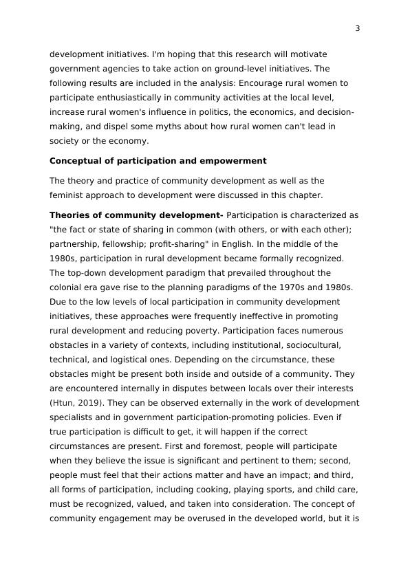 Assignment: WEL301A Community development