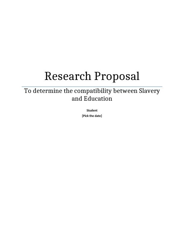 Compatibility between Slavery and Education: A Literature Review_1