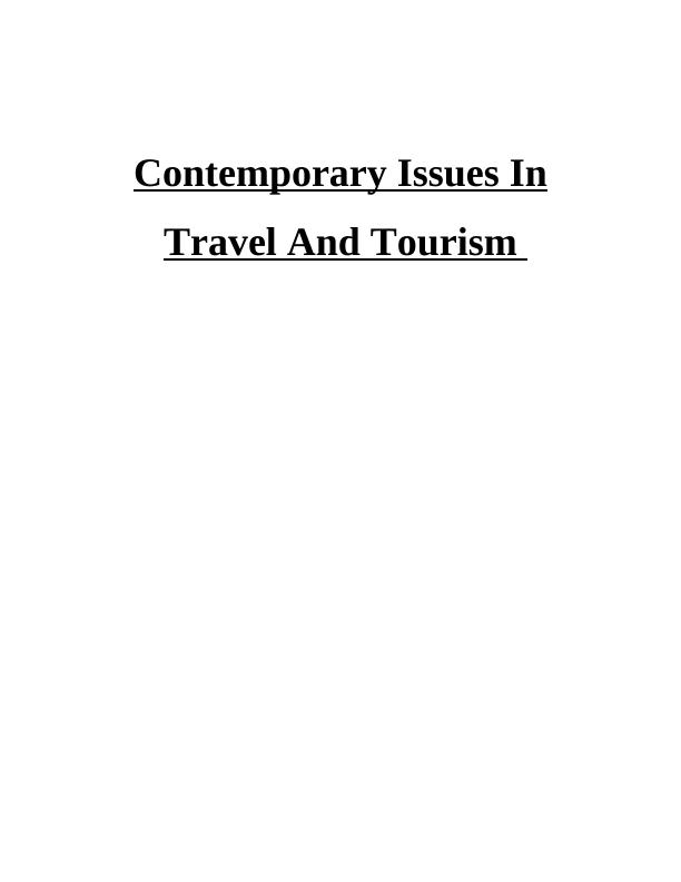 Contemporary Issues in Travel and Tourism- Doc_1