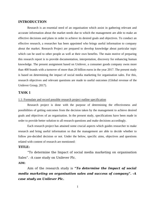 Research Proposal Assignment - Impact of Social Media Marketing for Organisation_3