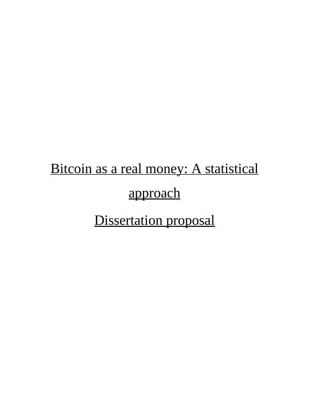Comprehending Bitcoin and Factors Affecting Its Price : Report_1