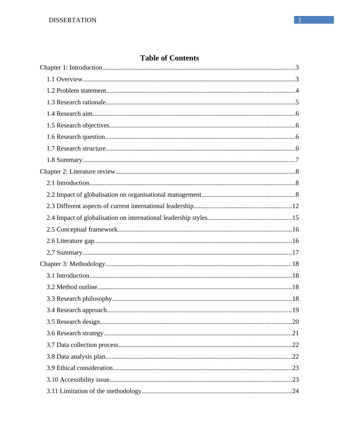 dissertation topics on globalisation