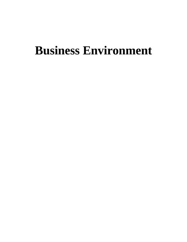 Business Environment of Sainsbury Vs RSPCA : Report_1
