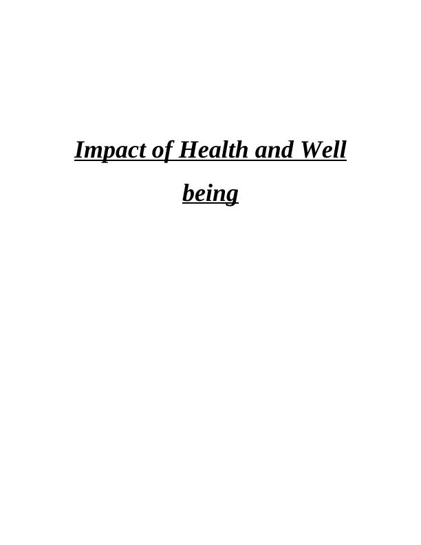 Impact of Health and Well-being_1