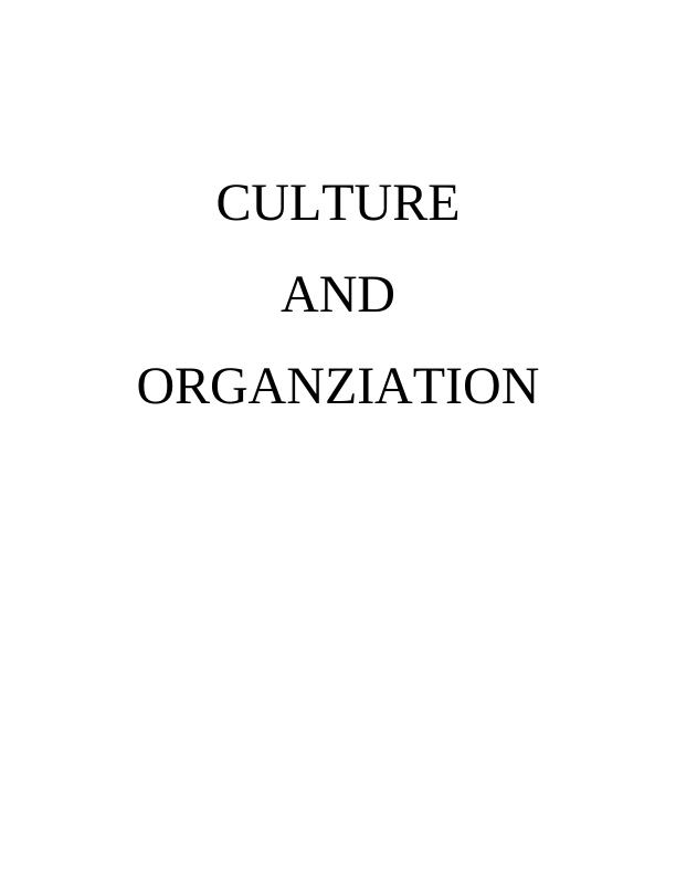 Culture and Organization_1