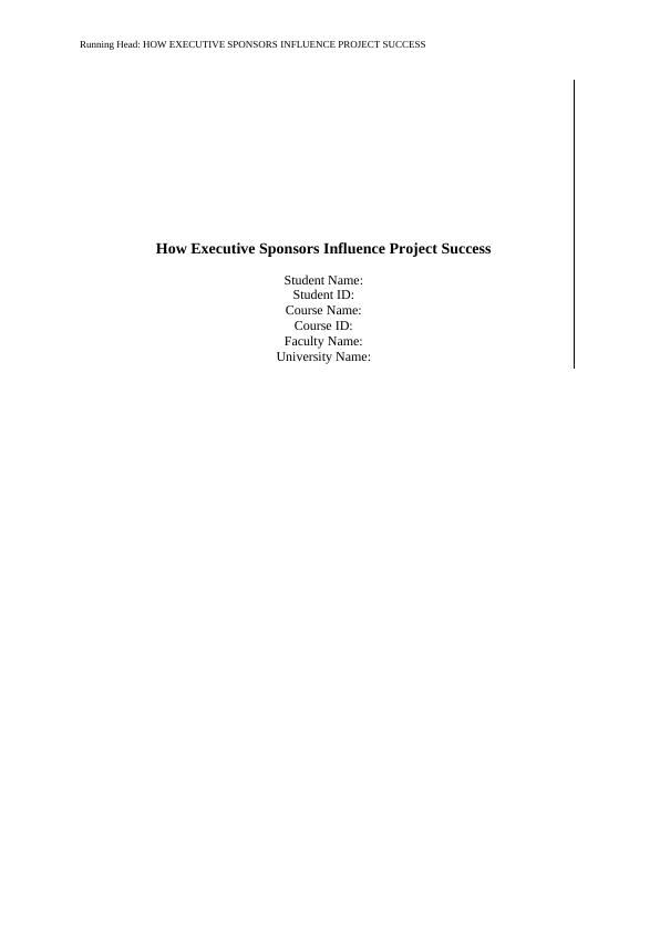 Paper on Sponsors Influence Project Success_1