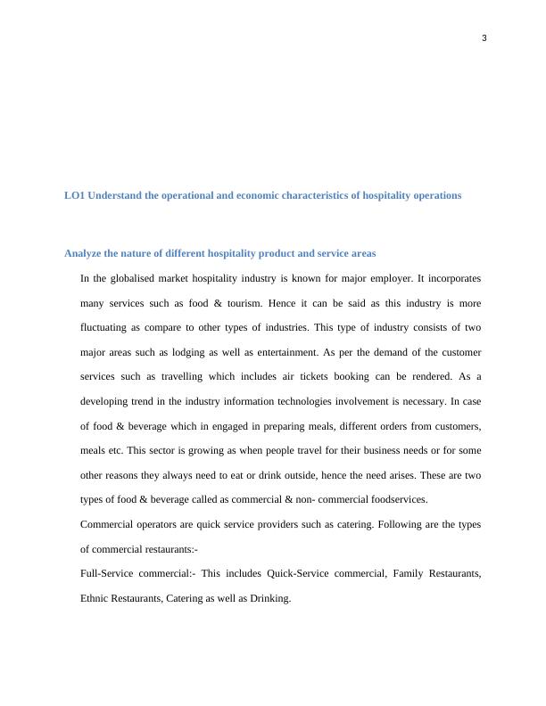 Characteristics Of The Hospitality Industry