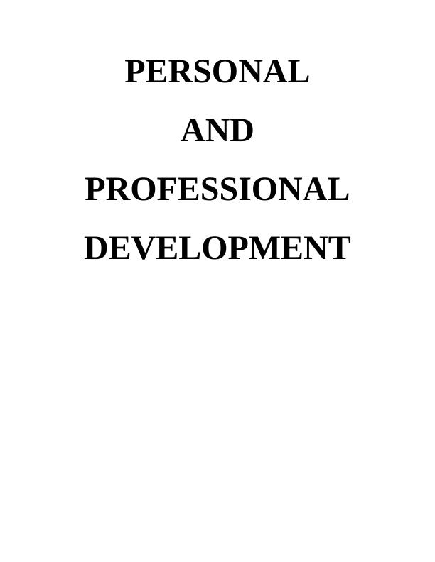 Personal and Professional Development : Travel Lodge_1