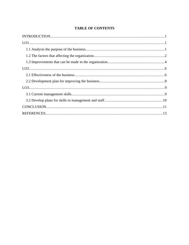 TABLE OF CONTENTS INTRODUCTION Business Health Check TABLE OF CONTENTS_2