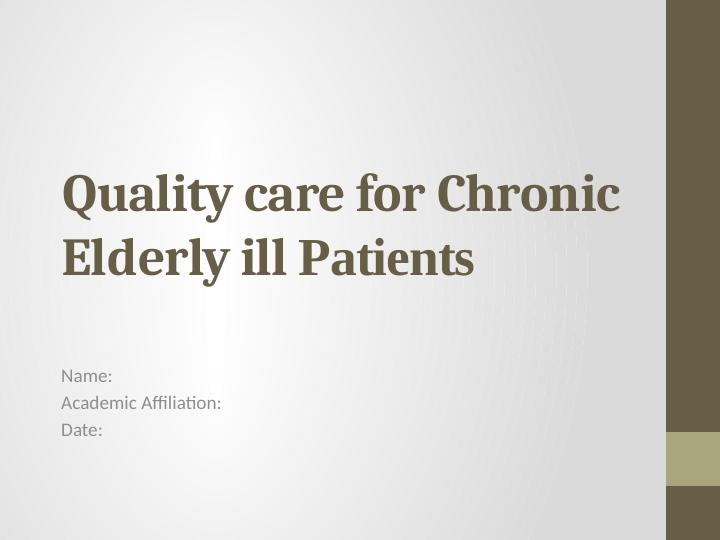 Quality Care For Chronic Elderly Ill Patients PDF_1