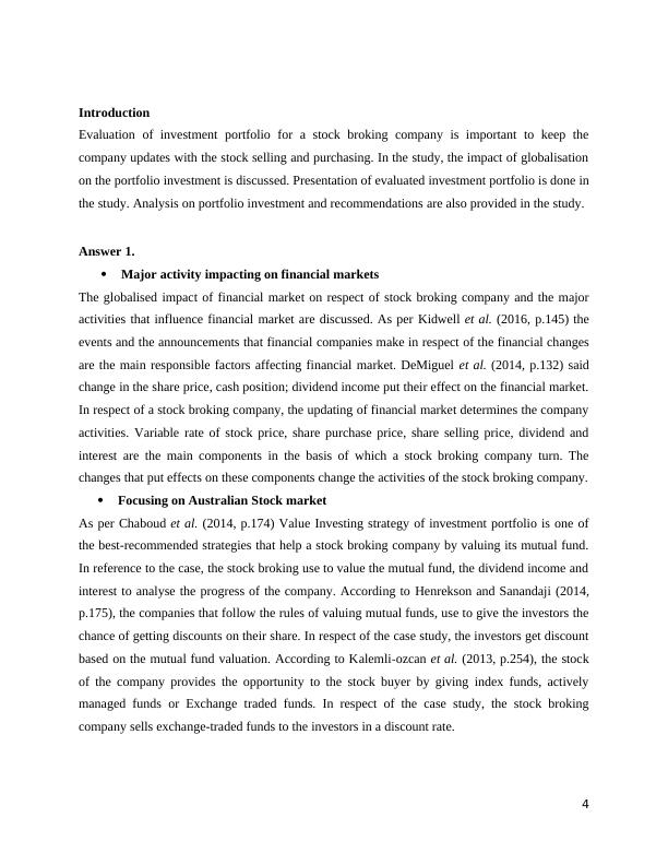 Investment portfolio calculation of the stock broking company_4