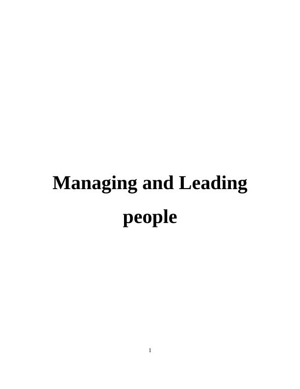 Managing and Leading People of Starbucks- Report_1