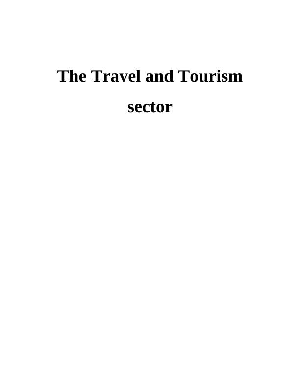 The Travel and Tourism Environment_1