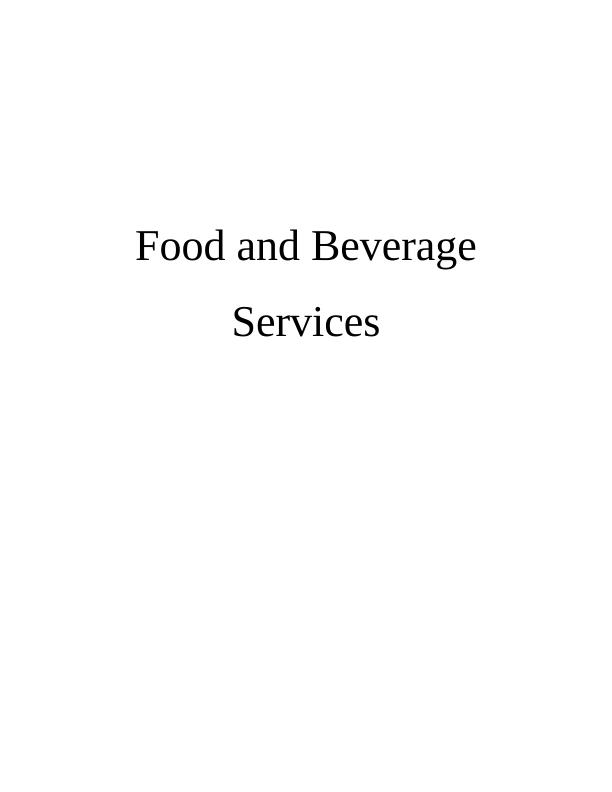 Food and Beverage Services Doc_1