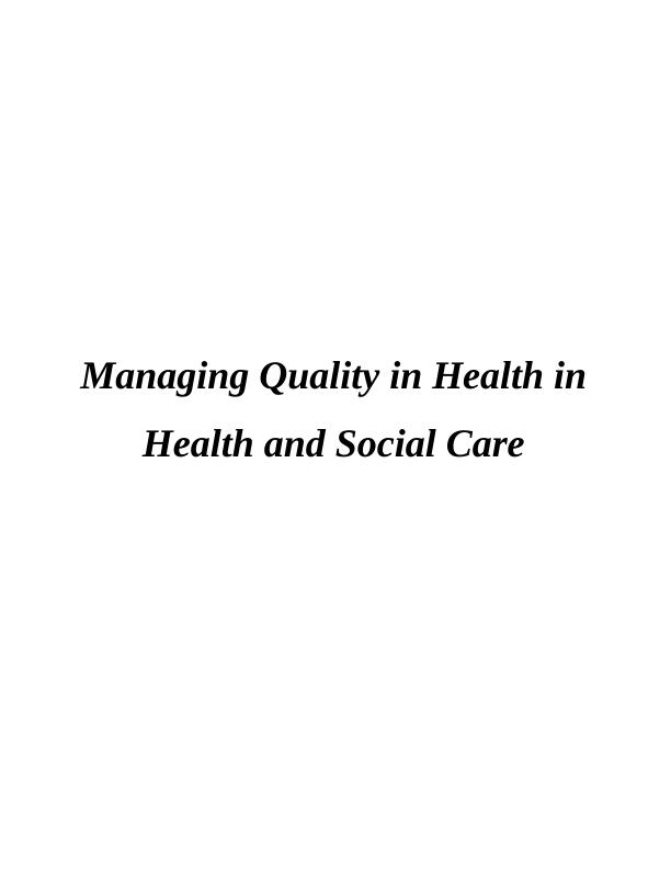 (PDF) Managing Quality in Health and Social Care_1
