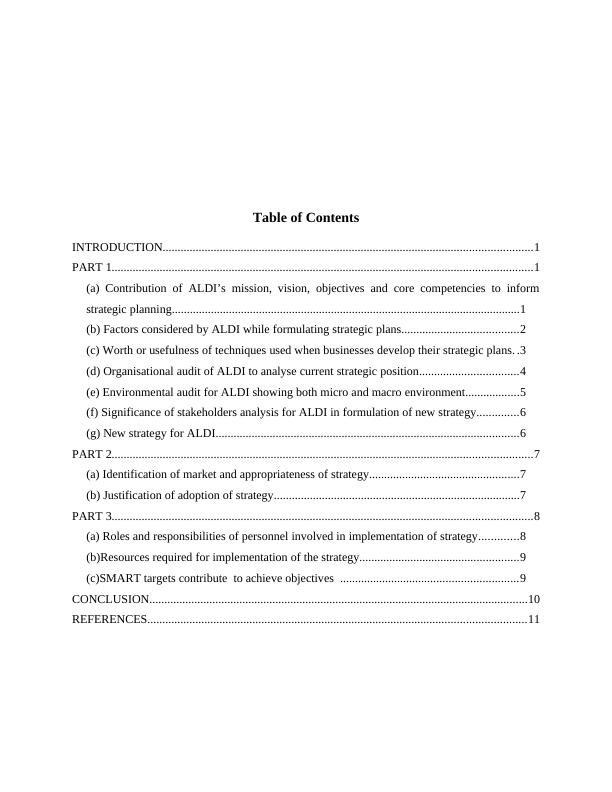 Essay on Business Strategy of ALDI_2
