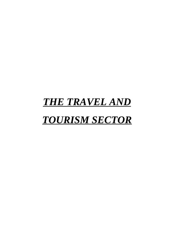 Structure of Travel and Tourism Industry Assignment_1