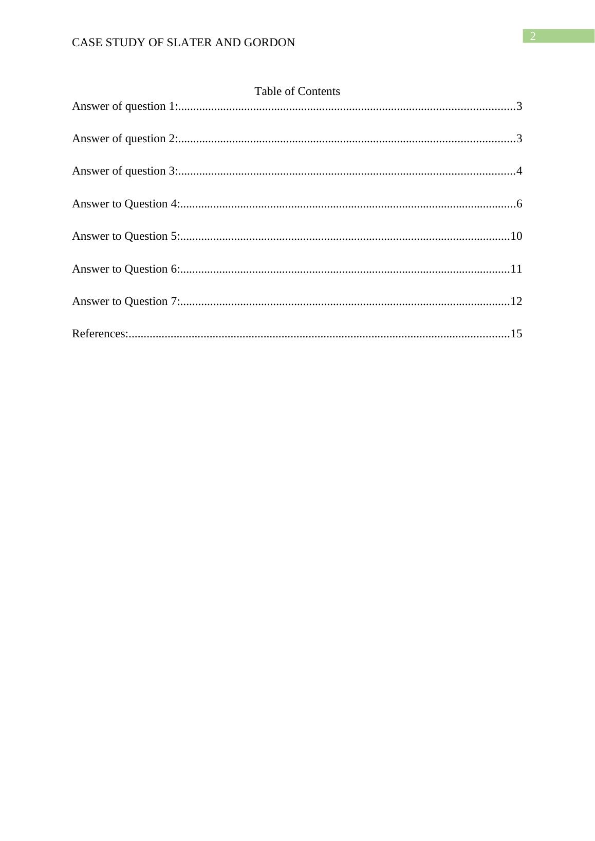 Case Study of Slater and Gordon 2022