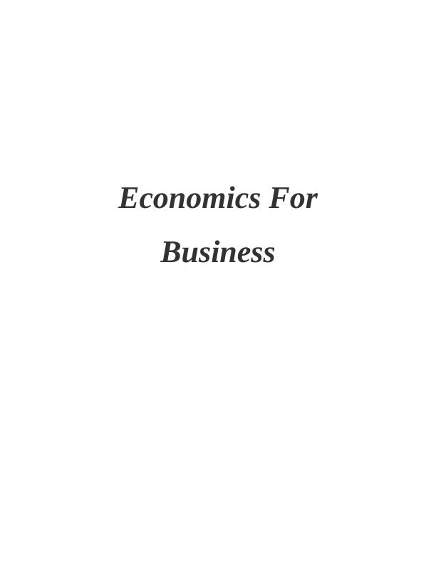 Economics for Business: Supply, Demand, and Market Equilibrium_1