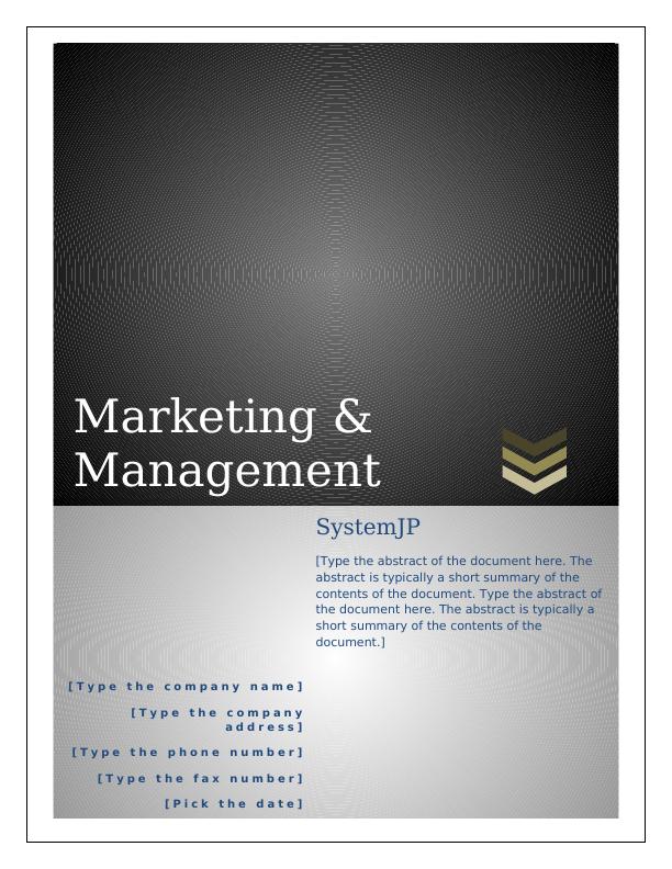Marketing & Management Report 2022_1