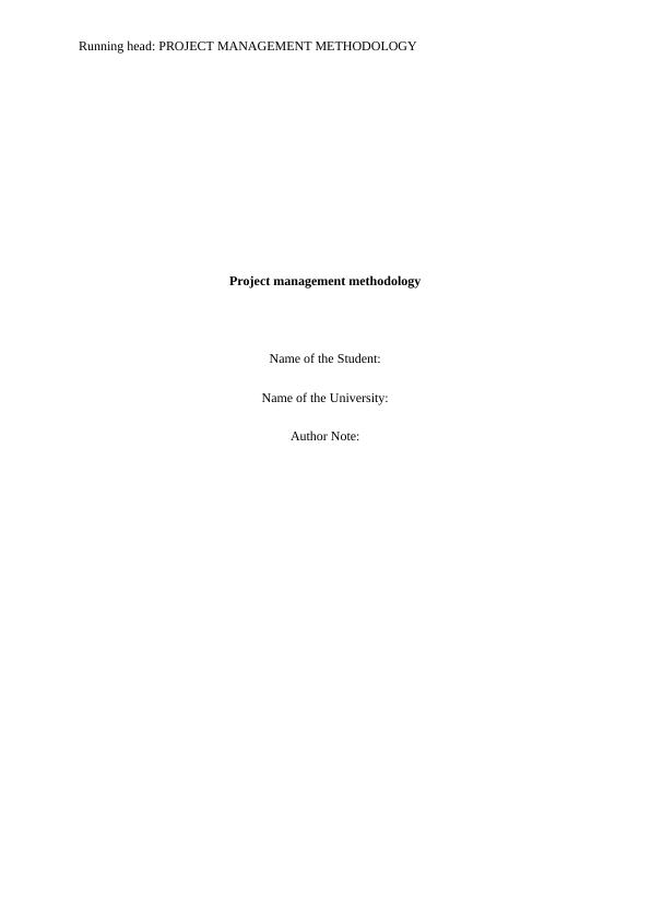 Project Management Methodology_1