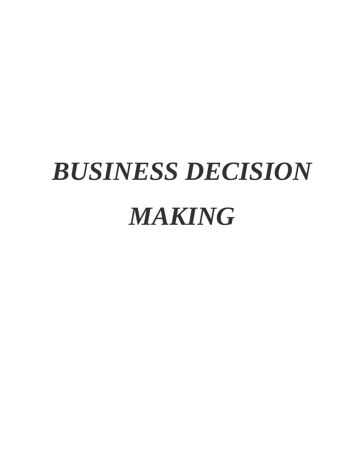 Business Decision Making PDF_1
